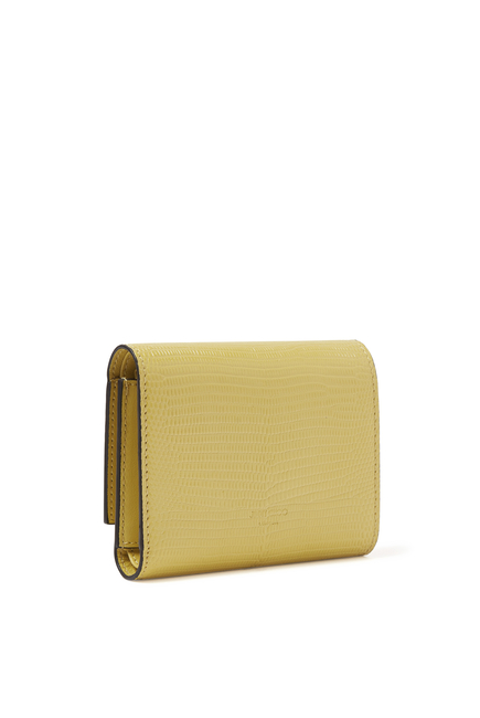 Marinda Tri-Fold Wallet in Textured Leather